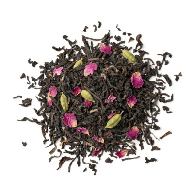 Thé Noir des Nilgiris à la Rose de Damas & Cardamome